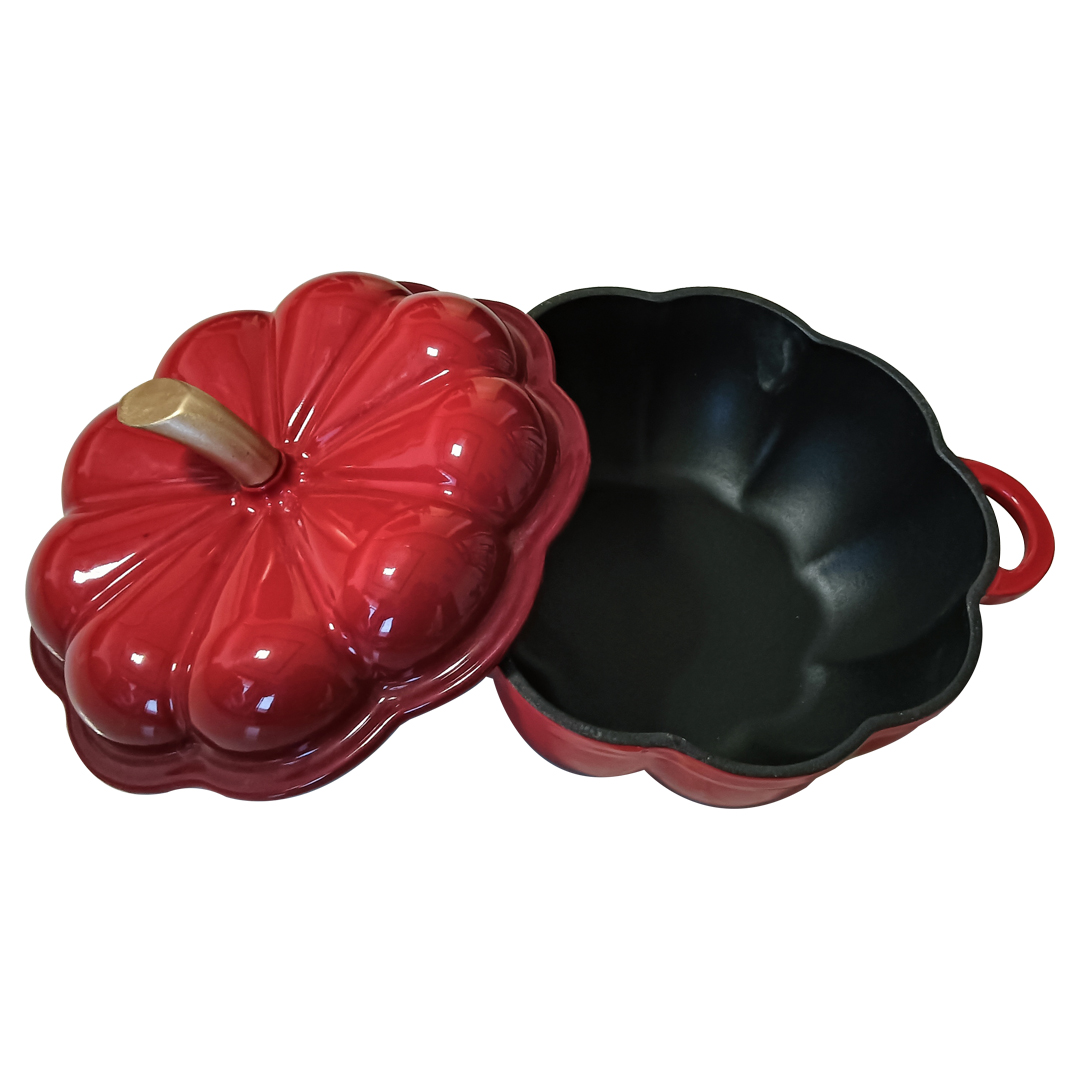 Enamel Pumpkin Pot